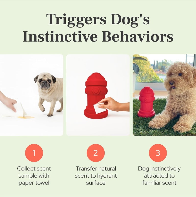 Bark Potty Small Dog Fire Hydrant 4x7 Silicone Soft Potty Training Aid for Small Breeds Under 10lbs Toy Breeds Indoor Outdoor Training Blue - Image 3